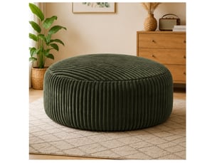 Fauteuil poire rond 143x143x55 cm vert