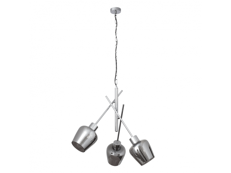  Fabrilamp soline, lampe, moderne, 3 x e27, chromé, 68-135 x 50 x 50 cm 123750320 - Conforama A