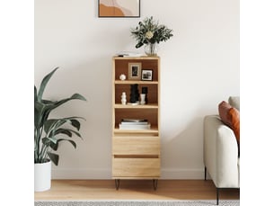 Buffet haut - bahut - meuble de rangement chêne sonoma 40x36x110 cm bois d'ingénierie