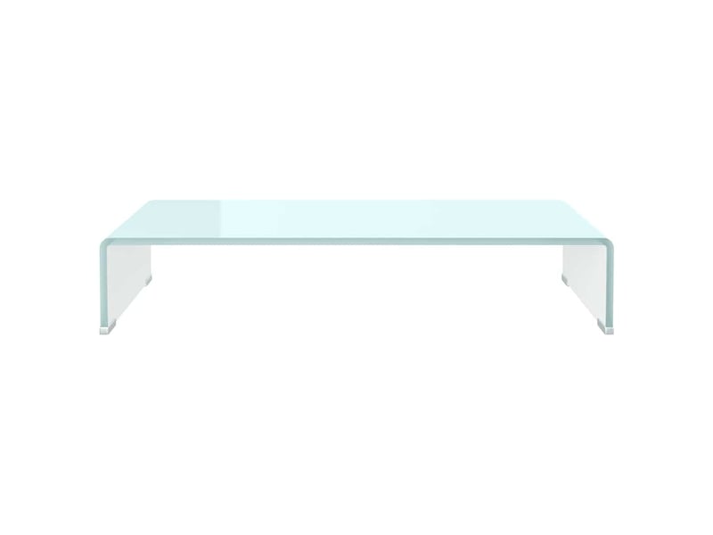  Meuble tv - banc tv - meuble de rangementsupport pour moniteur 70x30x13 cm verre vert  - Conforama C