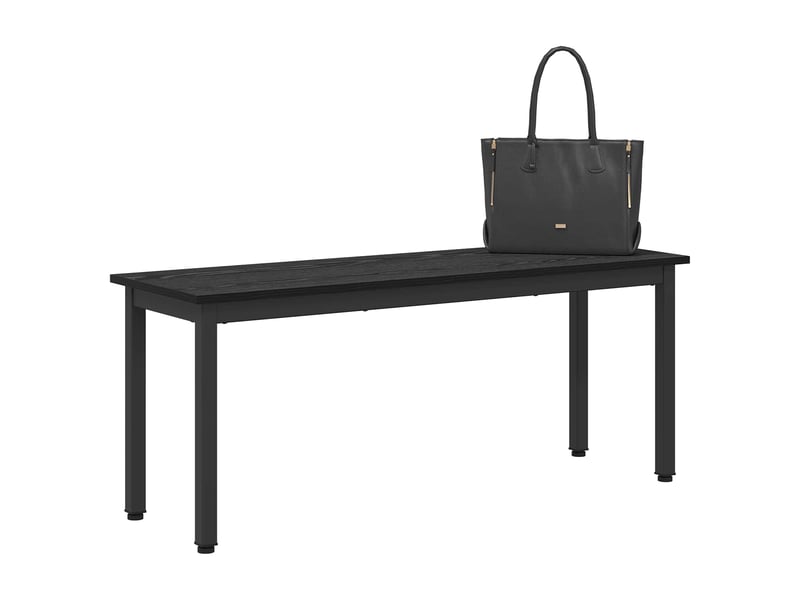  Banc d'entrée, banc d'intérieur chêne noir 110x35x45 cm bois d'ingénierie  - Conforama C
