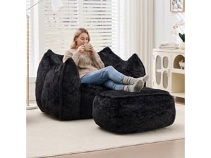 Pouf / repose pied <strong></strong> <strong></strong> noir