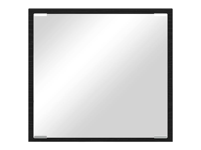 Miroir de salle de bain, miroir de toilette led chêne noir 40 x 37 x 8.5 cm cf62563 - Conforama E