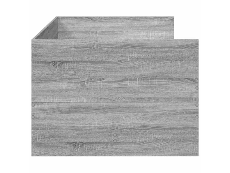  Lit simple- lit adulte -  lit de jour avec tiroirs sans matelas sonoma gris 100x200 cm  - Conforama D