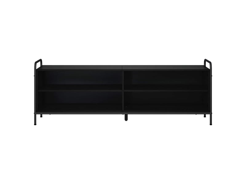  Meuble tv, banc tv 140x39,5x50 cm chêne noir bois d'ingénierie shl50364  - Conforama C