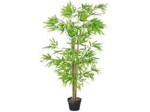 Bambou artificiel 17x17x150 cm en pot vert