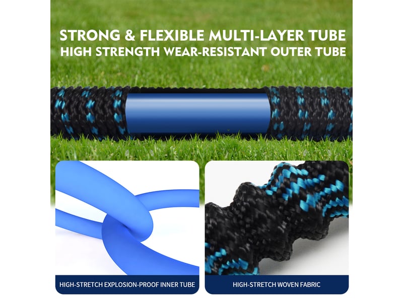  Tuyau arrosage extensible, tuyaux d'arrosage 15m50ft, tuyau d'arrosage retractable avec adaptateur 12 et 34, 10 modèles de pulvérisation, pour jardin irrigation nettoyage  - Conforama D