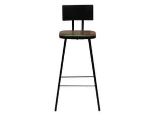 Lot de 4 tabouret de bar, chaise de bar bois massif de récupération shl65218