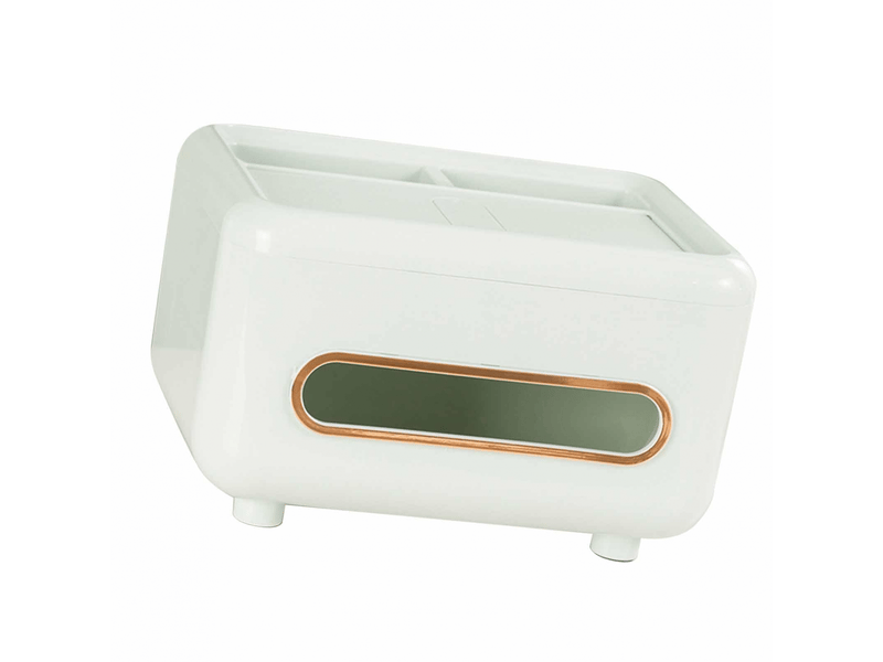 Boîte à mouchoirs de bureau multifonctionnelle, distributeur de mouchoirs pour la maison, boîte de rangement pour télécommande, salon  - Conforama E