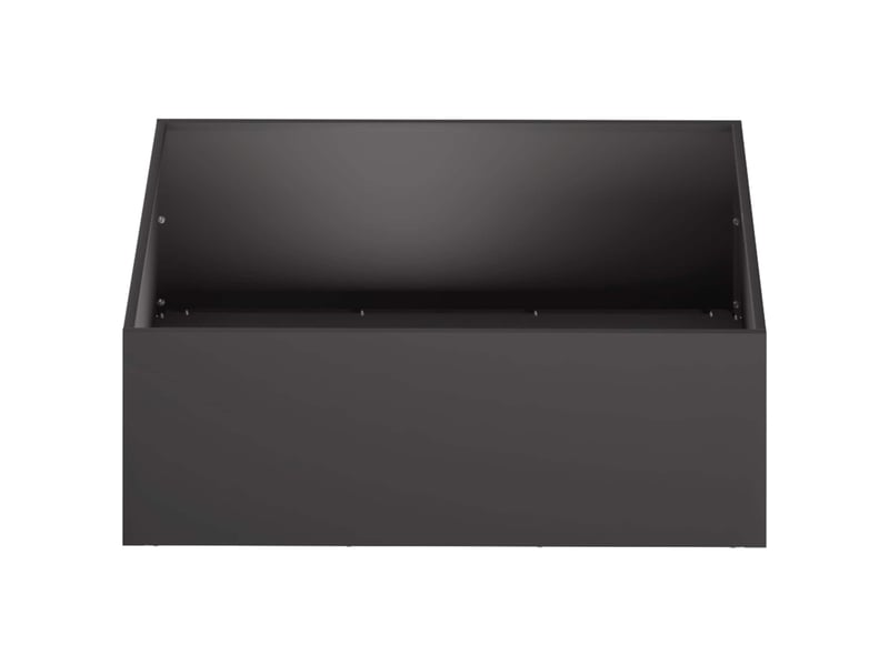  Jardinière - cache-pot de jardin 2 pcs noir 60 x 60 x 20 cm  - Conforama D