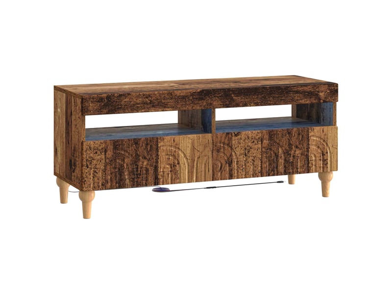 Ensemble de 3 meubles tv led bois ancien bois d'ingénierie shl93443 - Conforama E