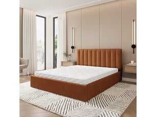Lit coffre 120x200cm MASSENO coloris cuivré