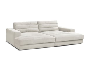 Canapé droit fixe BOBOCHIC SIERRA 4 places Velours beige