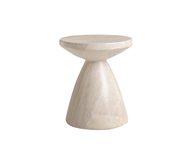  Table d'appoint ronde ø45cm - effet travertin - sabbia - grege 3MB12.01.10.01 - Conforama A