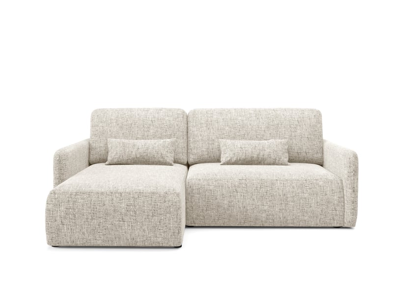  Canapé d'angle convertible livello l gris clair  - Conforama A