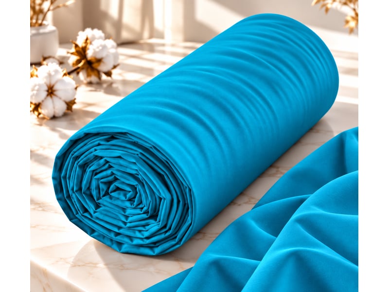  Drap housse 2 en 1 imperméable 90 x 190 cm coton 57 fils duo protect cyan CP-DHDUOPROTECT90-CYAN - Conforama A