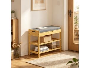 Etagère 68 cm coloris gris <strong>KORFEE</strong> <strong></strong>