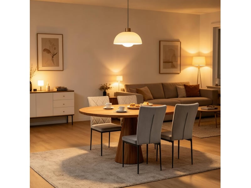  Lot de 4 chaises de salle à manger en velours gris foncé  - Conforama E