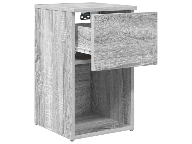  Table de chevet - table de lit sonoma gris 29 x 31,5 x 49 cm bois d'ingénierie  - Conforama D