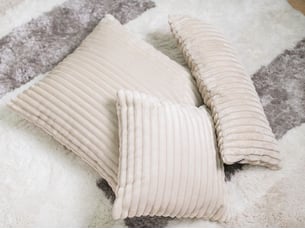 Bobochic lot de 2 coussins oslo beige 60x60