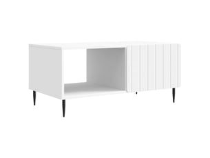 Table basse rectangulaire coloris blanc