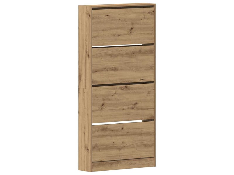  Meuble à chaussure, cabinet à chaussures 80x21x163,5 cm bois d'ingénierie shl7427  - Conforama A