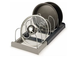 Porte-casseroles - porte-casseroles support en rangement cuisine - avec 7 compartiments réglables parfaite - pour les ustensiles de cuisines poêles