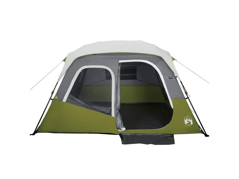  Tente de camping, tente familiale avec led 6 personnes libération rapide shl8206  - Conforama E