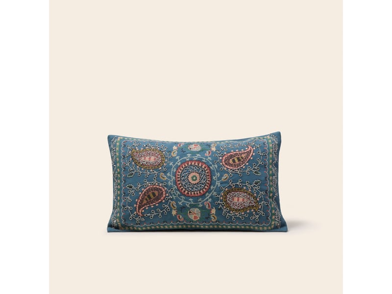  Housse de coussin en broderie paisley  mandana 26417 - Conforama A