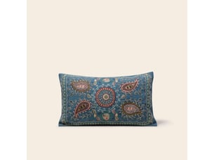 Housse de coussin en broderie paisley  mandana