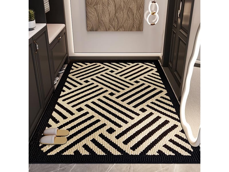  Paillasson intérieurextérieur générique 80 x 100 cm – antidérapant, absorbant et lavable, idéal pour les portes d'entrée, les terrasses, les couloirs  - Conforama A