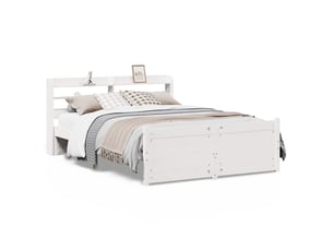 Lit 2 places 140x190 cm    coloris blanc