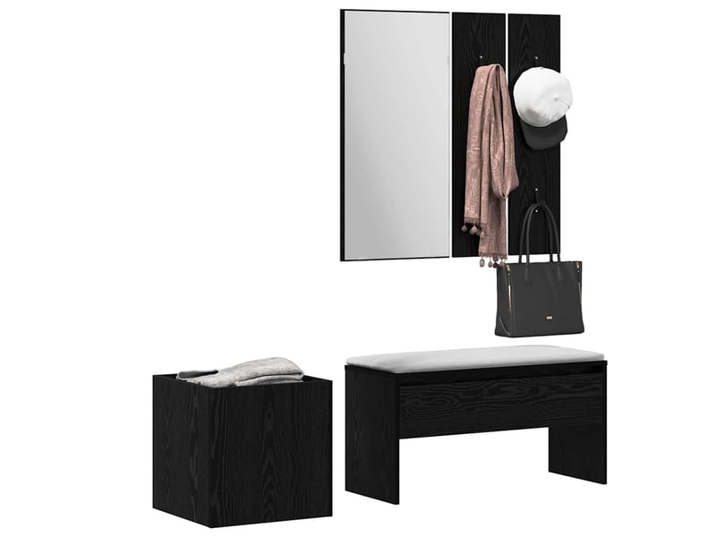  Ensemble de meubles d'entrée 5 pc 80x30,5x40 cm  - Conforama C
