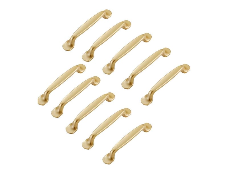 Poignées de placard doré 96mm – lot de 10 - Conforama A