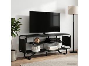 Meuble tv coloris noir  <strong></strong>  <strong></strong>
