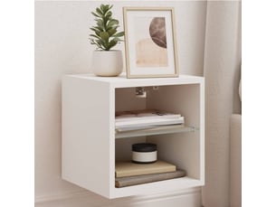 Meuble tv coloris blanc 30 cm <strong></strong>  <strong></strong>