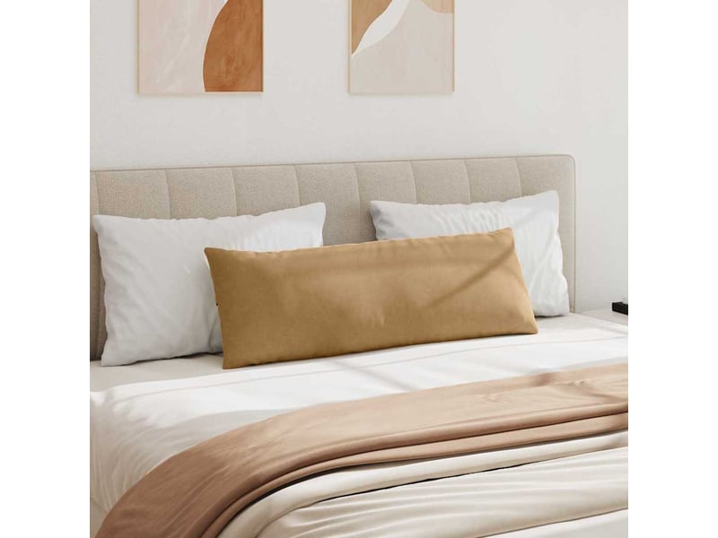 Lot de 2 coussins de canapé, coussins décoratifs marron 120 x 40 cm cf59122 - Conforama D