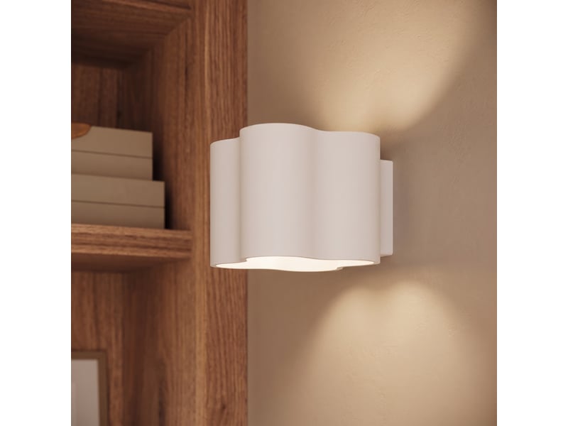  Plafonnier ovio 1 blanc gu10 aluminium moderne 10x12x12cm SL.3323 - Conforama D