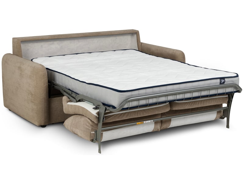 Canape droit convertible marron 3 places  - Conforama M