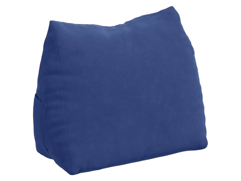 Coussin de dos, coussin de dossier bleu police 45 x 20 x 35 cm cf54566 - Conforama A