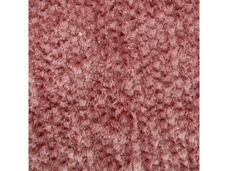  Canapé droit d'appoint à assise ronde surdimensionnée, mousse polyester moelleux, assise ajustable, coussin inclus, 190.5×138×63 cm, rose  - Conforama E