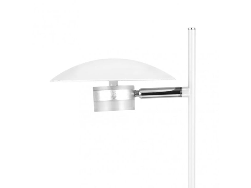  Lampe à poser fabrilamp ciudad del cabo led intégrée coloris blanc argenté 42 x 23 x 15 cm 153671074 - Conforama E