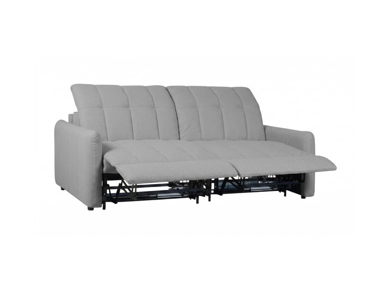  Canapé roma 2 places convertible avec relax électrique en tissu - gris foncé ROMA - Conforama C