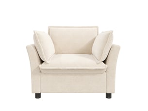Fauteuil fixe OKWISH  Tissu beige vendu A l'unité
