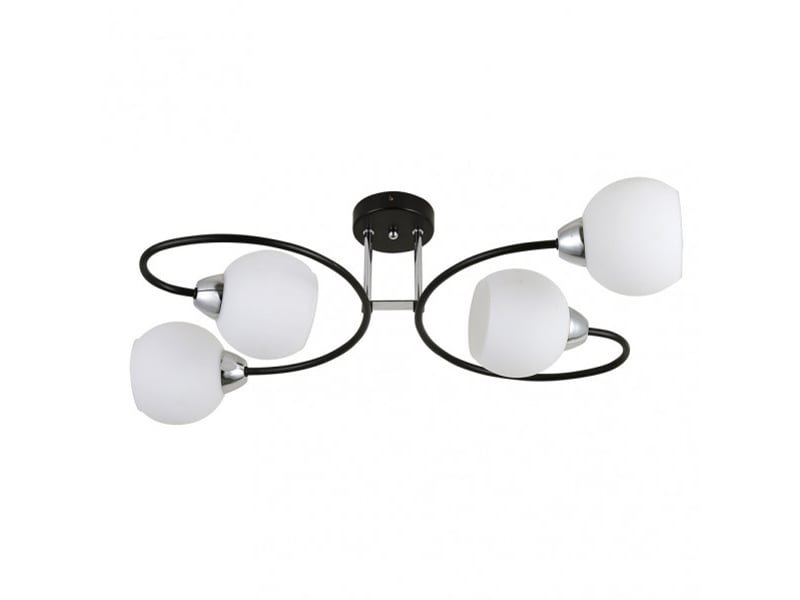  Fabrilamp fuji, lampe, moderne, 4 x e27, noirchromé, 21 x 63 x 37 cm 152254052 - Conforama A