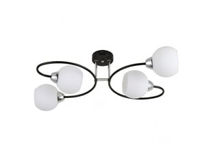 Fabrilamp fuji, lampe, moderne, 4 x e27, noirchromé, 21 x 63 x 37 cm