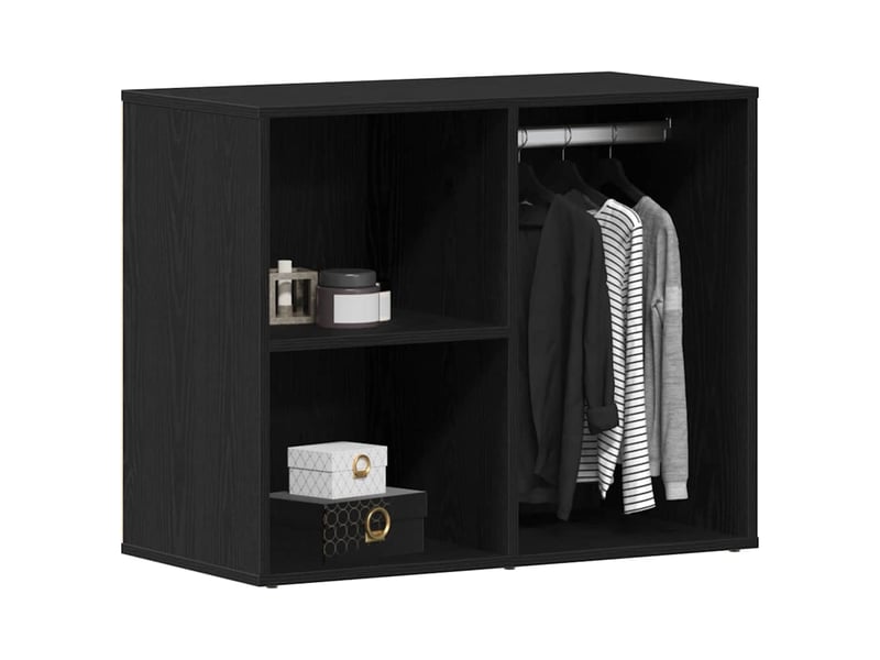  Armoire de cosmétiques avec étagère chêne noir 80x40x65 cm  - Conforama C