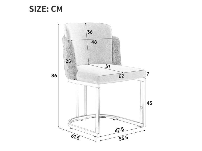 Lot de 6 chaises de salle à manger beige et or en chenille pieds dorés dossier haut confortables - Conforama C