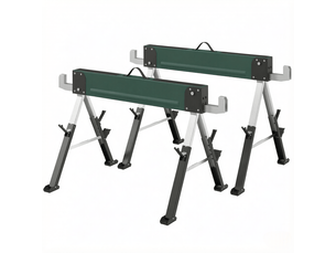 Lot de 2 tréteaux pliables en métal, charge 1160 kg, hauteur réglable 64-81 cm