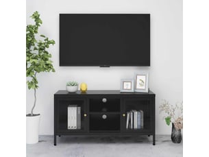 Meuble tv coloris noir 105 cm <strong></strong>  <strong></strong>